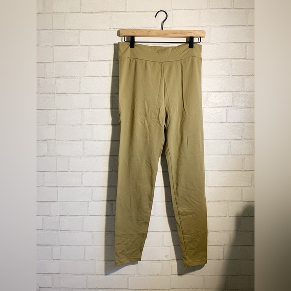 Forever 21 Pants - New Forever 21 Plus Size Olive Green Stretchy High-Waisted Long Leggings 1X